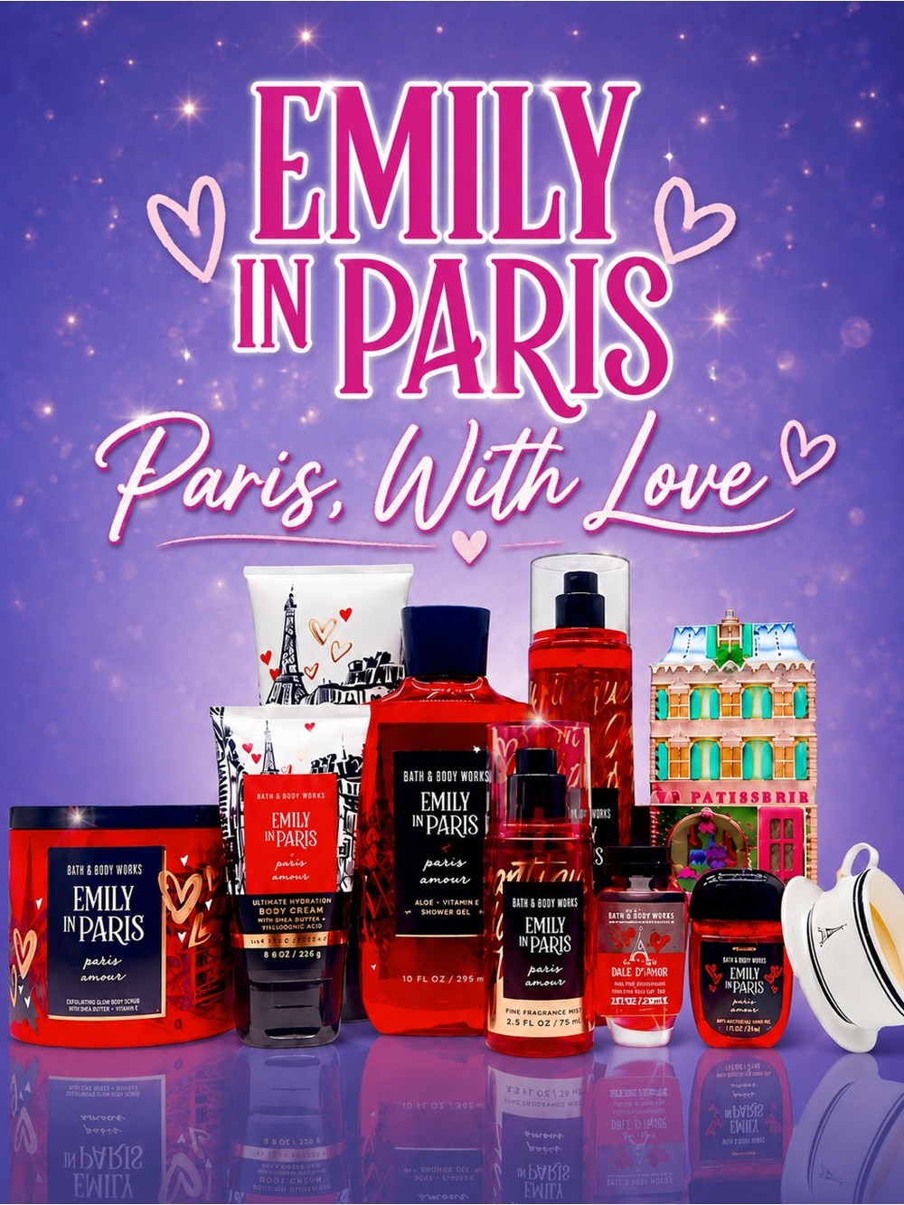 BBW Emily in Paris Paris Amour 10 Pc Collector Gift Set